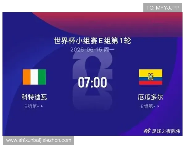 世界杯科特迪瓦对阵厄瓜多尔比赛详细赛程安排与时间预测分析 世界杯科特迪瓦对阵厄瓜多尔比赛详细赛程安排与时间预测分析